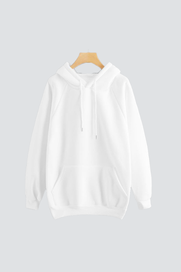 REGULAR UNISEX HOODIE #001  // WHITE