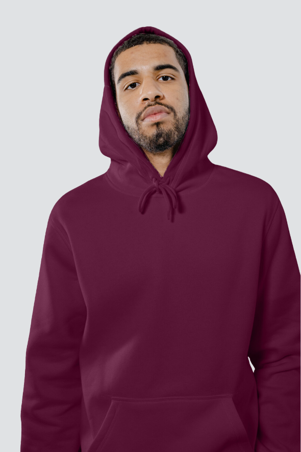 REGULAR UNISEX HOODIE #004 //  MAROON