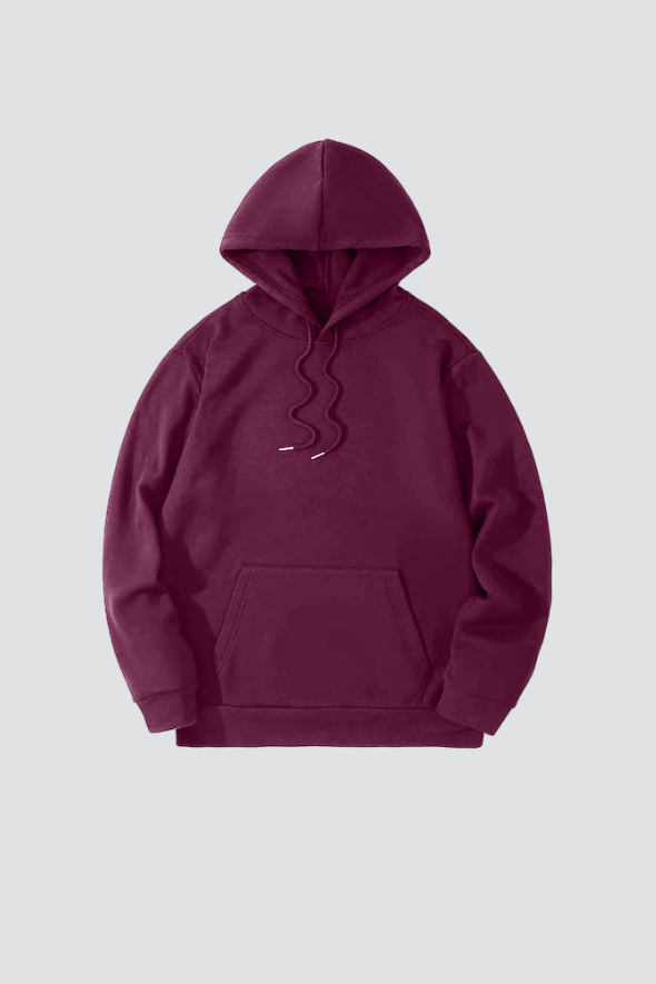 REGULAR UNISEX HOODIE #004 //  MAROON