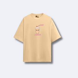 Oversize Cute Wear Beige | TASTY MILKSHAKE