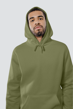 REGULAR UNISEX HOODIE #006 //  OLIVE GREEN