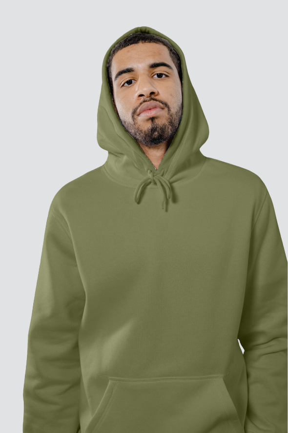 REGULAR UNISEX HOODIE #006 //  OLIVE GREEN