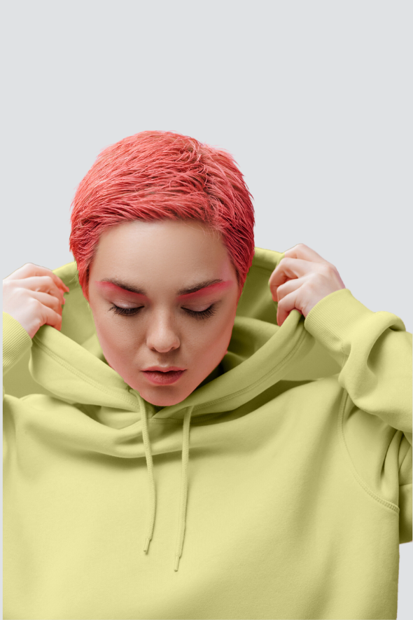 REGULAR UNISEX HOODIE #003 // LEMON YELLOW