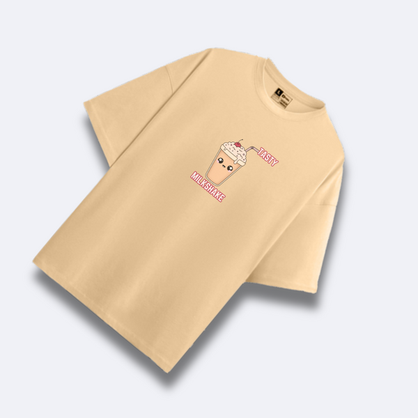 Oversize Cute Wear Beige | TASTY MILKSHAKE