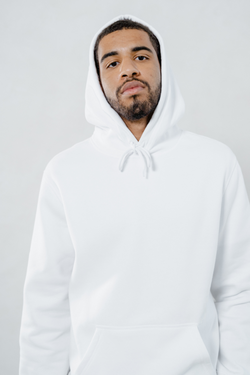 REGULAR UNISEX HOODIE #001  // WHITE