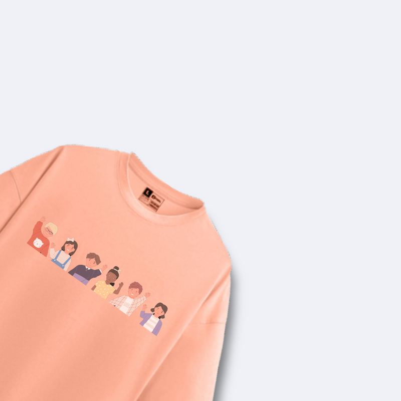 Oversize Cute Wear Peach | FRIENDS